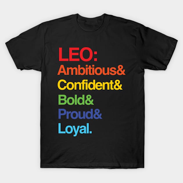 leo zodiac sign T-Shirt by Funkrafstik